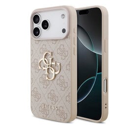 Guess Guess iPhone 18 Pro Max Back cover case - HC 4G PU Big Logo - Pink Guess Guess iPhone 18 Pro Max Back cover case - HC 4G PU Big Logo - Pink