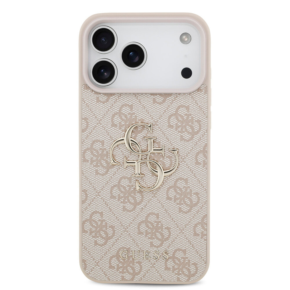Guess Guess iPhone 18 Pro Max Back cover coque - HC 4G PU Big Logo - Rose Guess Guess iPhone 18 Pro Max Back cover coque - HC 4G PU Big Logo - Rose