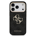 Guess Guess iPhone 18 Pro/iPhone 17 Pro Hartschalenhülle PU 4G Großes klassisches 4G-Logo GD - Schwarz