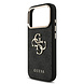 Guess Guess iPhone 18 Pro Back cover coque - HC 4G PU With Big 4G Classic Logo GD - Noir Guess Guess iPhone 18 Pro Back cover coque - HC 4G PU With Big 4G Classic Logo GD - Noir