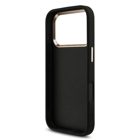Guess Guess iPhone 18 Pro Back cover coque - HC 4G PU With Big 4G Classic Logo GD - Noir Guess Guess iPhone 18 Pro Back cover coque - HC 4G PU With Big 4G Classic Logo GD - Noir