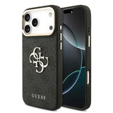 Guess Guess iPhone 18 Pro Max Back cover case - HC 4G PU With Big 4G Classic Logo GD - Black Guess Guess iPhone 18 Pro Max Back cover case - HC 4G PU With Big 4G Classic Logo GD - Black