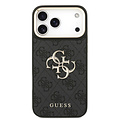 Guess Guess iPhone 18 Pro Max/iPhone 17 Pro Max Hartschalenhülle PU 4G Großes klassisches 4G-Logo GD - Schwarz
