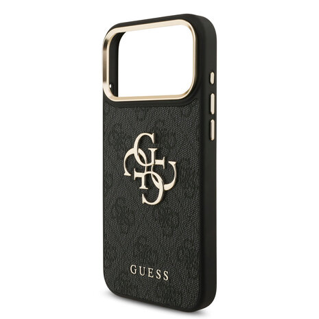 Guess Guess iPhone 18 Pro Max Back cover case - HC 4G PU With Big 4G Classic Logo GD - Black Guess Guess iPhone 18 Pro Max Back cover case - HC 4G PU With Big 4G Classic Logo GD - Black