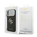 Guess Guess iPhone 18 Pro Max/iPhone 17 Pro Max Hartschalenhülle PU 4G Großes klassisches 4G-Logo GD - Schwarz