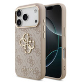 Guess Guess iPhone 18 Pro Back cover case - HC 4G PU With Big 4G Classic Logo GD - Pink Guess Guess iPhone 18 Pro Back cover case - HC 4G PU With Big 4G Classic Logo GD - Pink