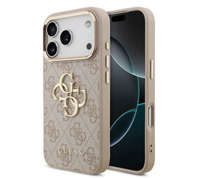 Guess Guess iPhone 18 Pro Back-Cover hul - HC 4G PU With Big 4G Classic Logo GD - Rosa Guess Guess iPhone 18 Pro Back-Cover hul - HC 4G PU With Big 4G Classic Logo GD - Rosa