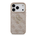 Guess Guess iPhone 18 Pro/iPhone 17 Pro Hartschalenhülle PU 4G Großes klassisches 4G-Logo GD - Rosa