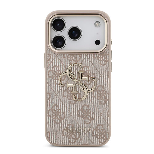 Guess Guess iPhone 18 Pro/iPhone 17 Pro Hartschalenhülle PU 4G Großes klassisches 4G-Logo GD - Rosa