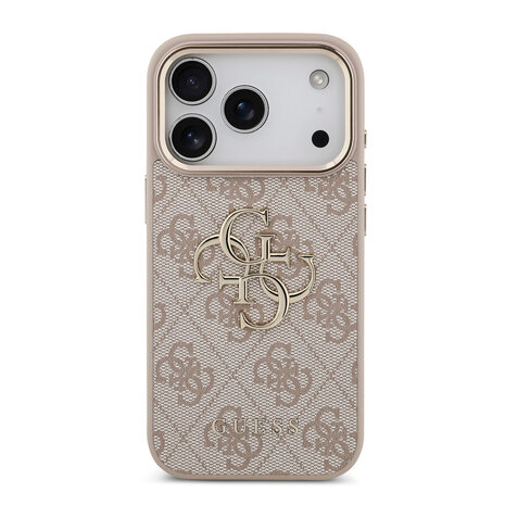 Guess Guess iPhone 18 Pro Backcover hoesje - HC 4G PU With Big 4G Classic Logo GD - Roze Guess Guess iPhone 18 Pro Backcover hoesje - HC 4G PU With Big 4G Classic Logo GD - Roze