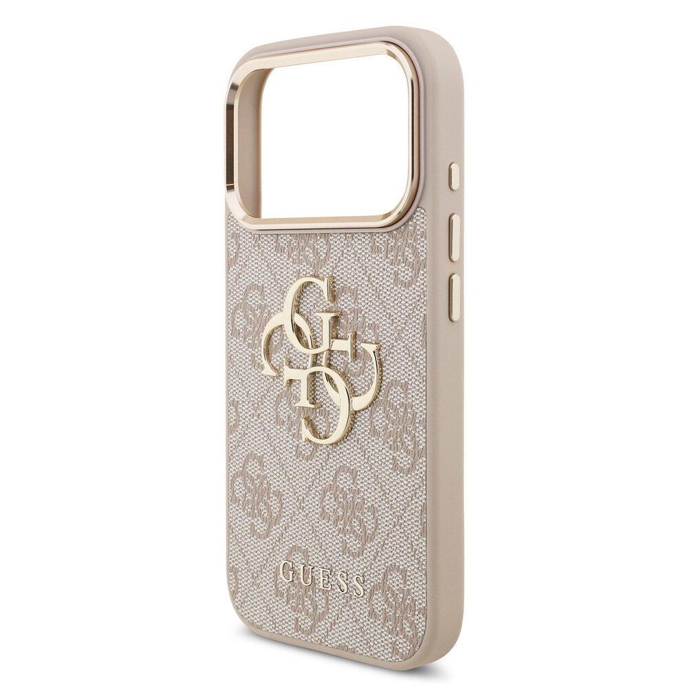 Guess Guess iPhone 18 Pro Back cover coque - HC 4G PU With Big 4G Classic Logo GD - Rose Guess Guess iPhone 18 Pro Back cover coque - HC 4G PU With Big 4G Classic Logo GD - Rose