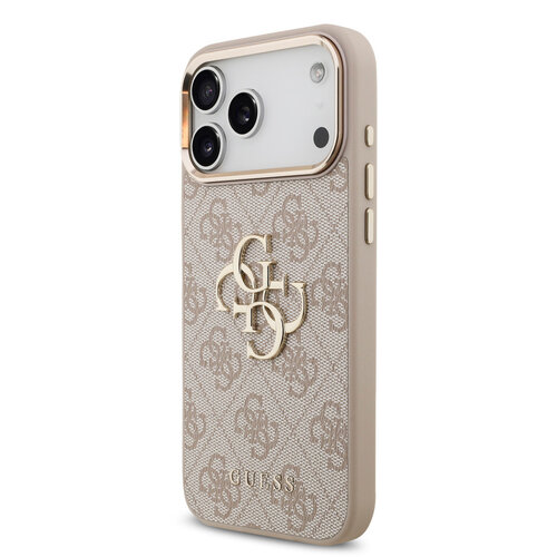 Guess Guess iPhone 18 Pro Max/iPhone 17 Pro Max Hartschalenhülle PU 4G Großes klassisches 4G-Logo GD - Rosa