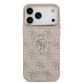 Guess Guess iPhone 18 Pro Max/iPhone 17 Pro Max Hartschalenhülle PU 4G Großes klassisches 4G-Logo GD - Rosa