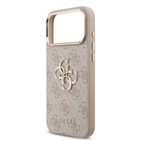 Guess Guess iPhone 18 Pro Max Back-Cover hul - HC 4G PU With Big 4G Classic Logo GD - Rosa