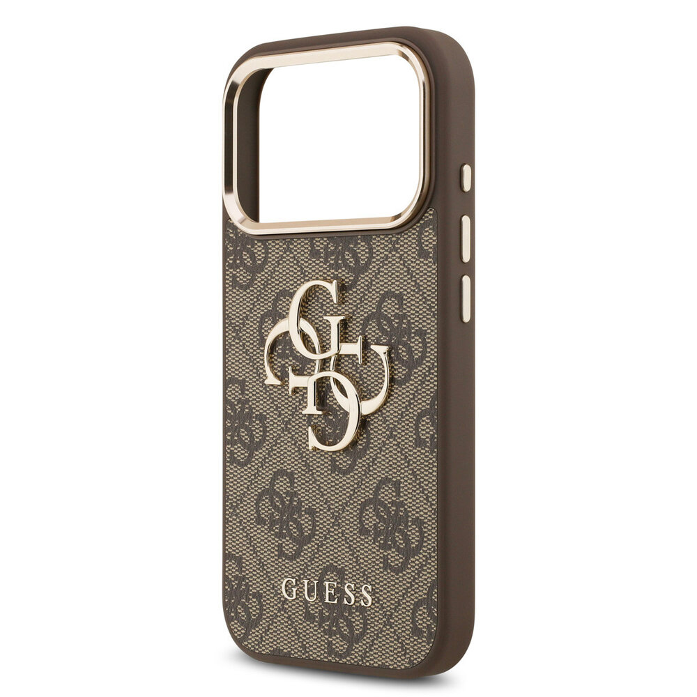 Guess Guess iPhone 18 Pro Max Back cover case - HC 4G PU With Big 4G Classic Logo GD - Brown Guess Guess iPhone 18 Pro Max Back cover case - HC 4G PU With Big 4G Classic Logo GD - Brown