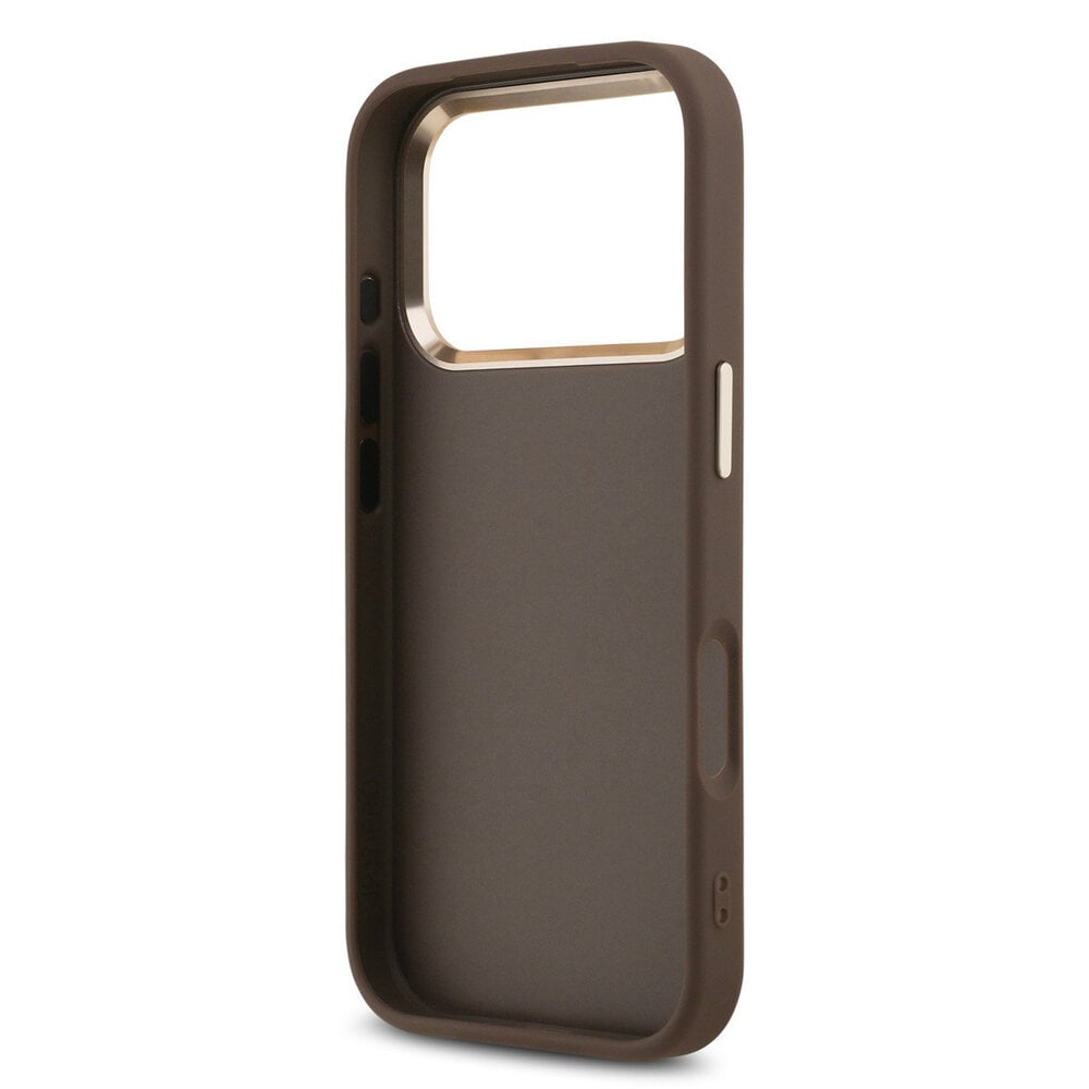 Guess Guess iPhone 18 Pro Max Back-Cover hul - HC 4G PU With Big 4G Classic Logo GD - Braun Guess Guess iPhone 18 Pro Max Back-Cover hul - HC 4G PU With Big 4G Classic Logo GD - Braun