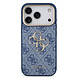 Guess Guess iPhone 18 Pro Back cover coque - HC 4G PU With Big 4G Classic Logo GD - Bleu