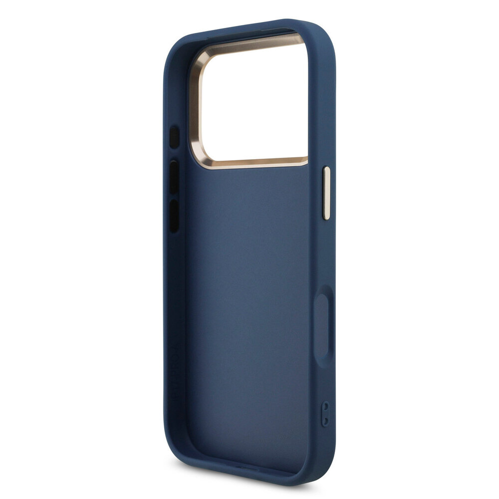 Guess Guess iPhone 18 Pro Back cover coque - HC 4G PU With Big 4G Classic Logo GD - Bleu