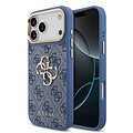 Guess Guess iPhone 18 Pro Max/iPhone 17 Pro Max Hartschalenhülle PU 4G Großes klassisches 4G-Logo GD - Blau