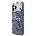 Guess Guess iPhone 18 Pro Max/iPhone 17 Pro Max Hartschalenhülle PU 4G Großes klassisches 4G-Logo GD - Blau