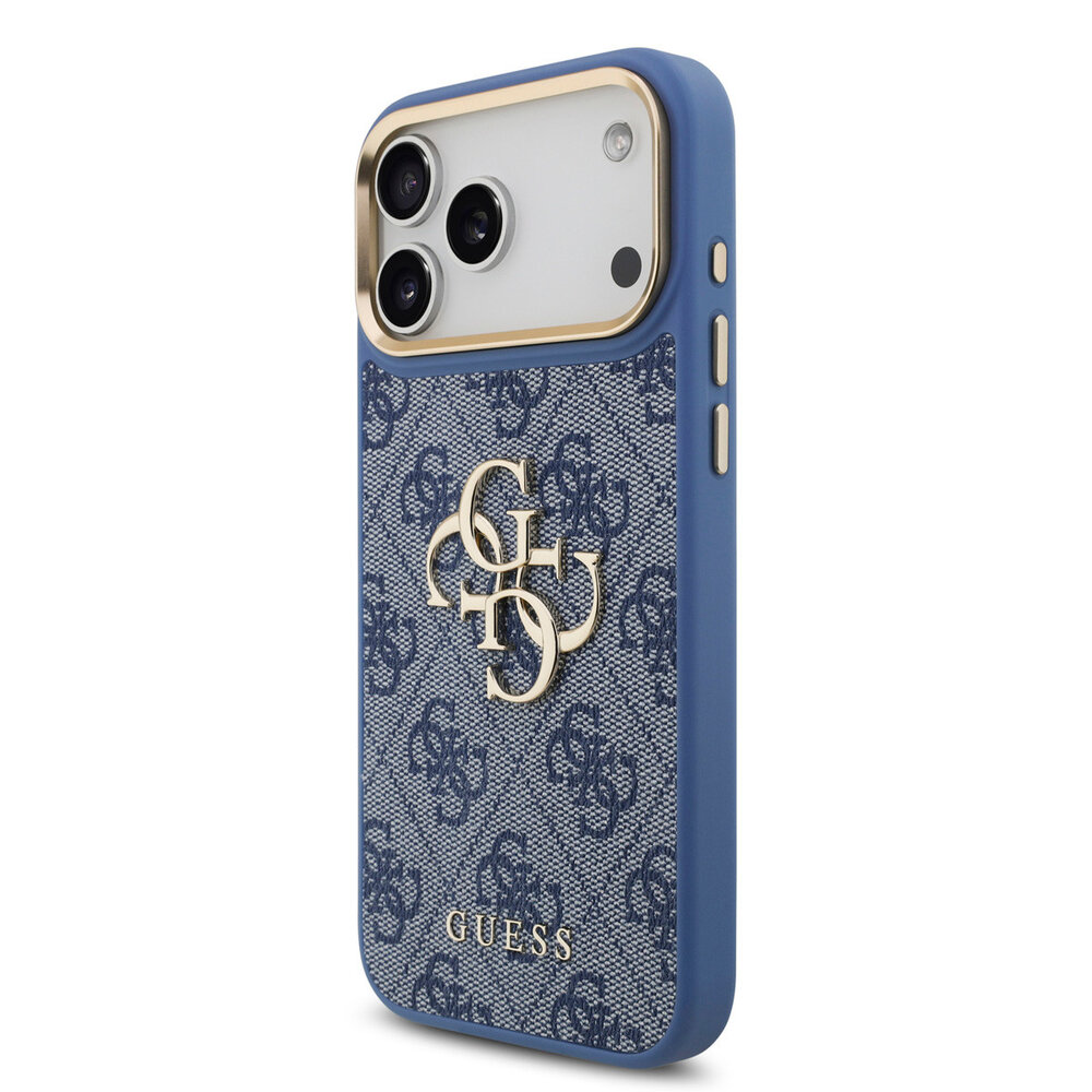 Guess Guess iPhone 18 Pro Max Back-Cover hul - HC 4G PU With Big 4G Classic Logo GD - Blau Guess Guess iPhone 18 Pro Max Back-Cover hul - HC 4G PU With Big 4G Classic Logo GD - Blau