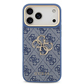 Guess Guess iPhone 18 Pro Max/iPhone 17 Pro Max Hartschalenhülle PU 4G Großes klassisches 4G-Logo GD - Blau