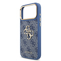Guess Guess iPhone 18 Pro Max/iPhone 17 Pro Max Hartschalenhülle PU 4G Großes klassisches 4G-Logo GD - Blau