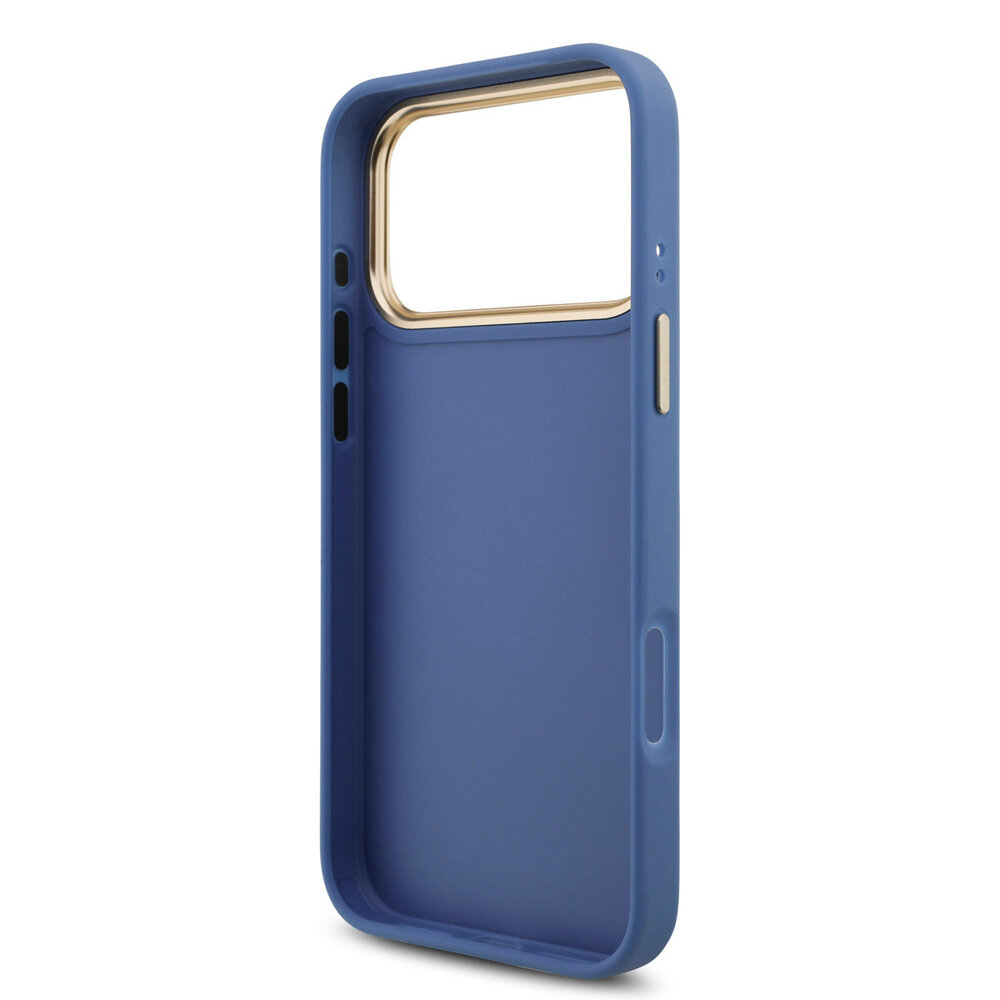 Guess Guess iPhone 18 Pro Max Back cover case - HC 4G PU With Big 4G Classic Logo GD - Blue Guess Guess iPhone 18 Pro Max Back cover case - HC 4G PU With Big 4G Classic Logo GD - Blue