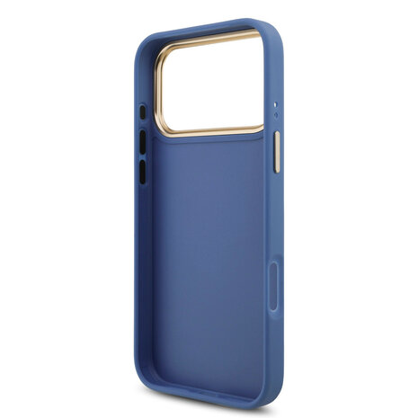 Guess Guess iPhone 18 Pro Max Backcover hoesje - HC 4G PU With Big 4G Classic Logo GD - Blauw Guess Guess iPhone 18 Pro Max Backcover hoesje - HC 4G PU With Big 4G Classic Logo GD - Blauw