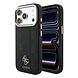 Guess Guess iPhone 18 Pro Back cover coque - HC Magsafe PU Stripe HS Peony 4G Logo - Noir Guess Guess iPhone 18 Pro Back cover coque - HC Magsafe PU Stripe HS Peony 4G Logo - Noir