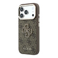 Guess Guess iPhone 18 Pro Max/iPhone 17 Pro Max Hartschalenhülle PU 4G Großes Kunstharzlogo - Braun