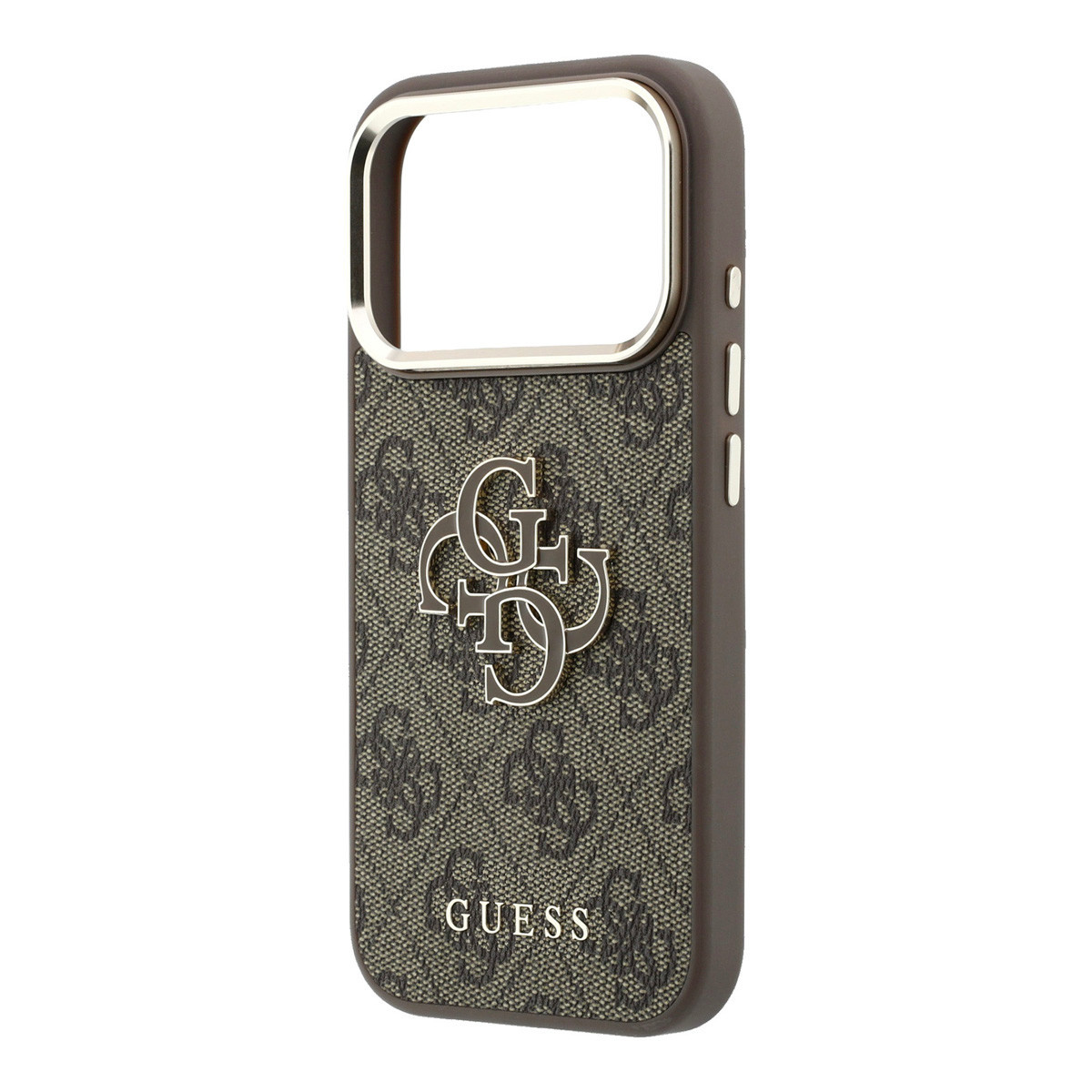 Guess Guess iPhone 18 Pro Max Backcover hoesje - HC 4G PU & Big Resin Logo - Bruin, foto 6 van 6