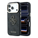 Guess Guess iPhone 18 Pro Max Back cover case - HC 4G PU & Big Resin Logo - Black Guess Guess iPhone 18 Pro Max Back cover case - HC 4G PU & Big Resin Logo - Black
