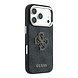 Guess Guess iPhone 18 Pro Max Back cover case - HC 4G PU & Big Resin Logo - Black Guess Guess iPhone 18 Pro Max Back cover case - HC 4G PU & Big Resin Logo - Black