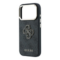 Guess Guess iPhone 18 Pro Max/iPhone 17 Pro Max Hartschalenhülle PU 4G Großes Kunstharzlogo - Schwarz