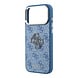 Guess Guess iPhone 18 Pro Back cover case - HC 4G PU & Big Resin Logo - Light Blue