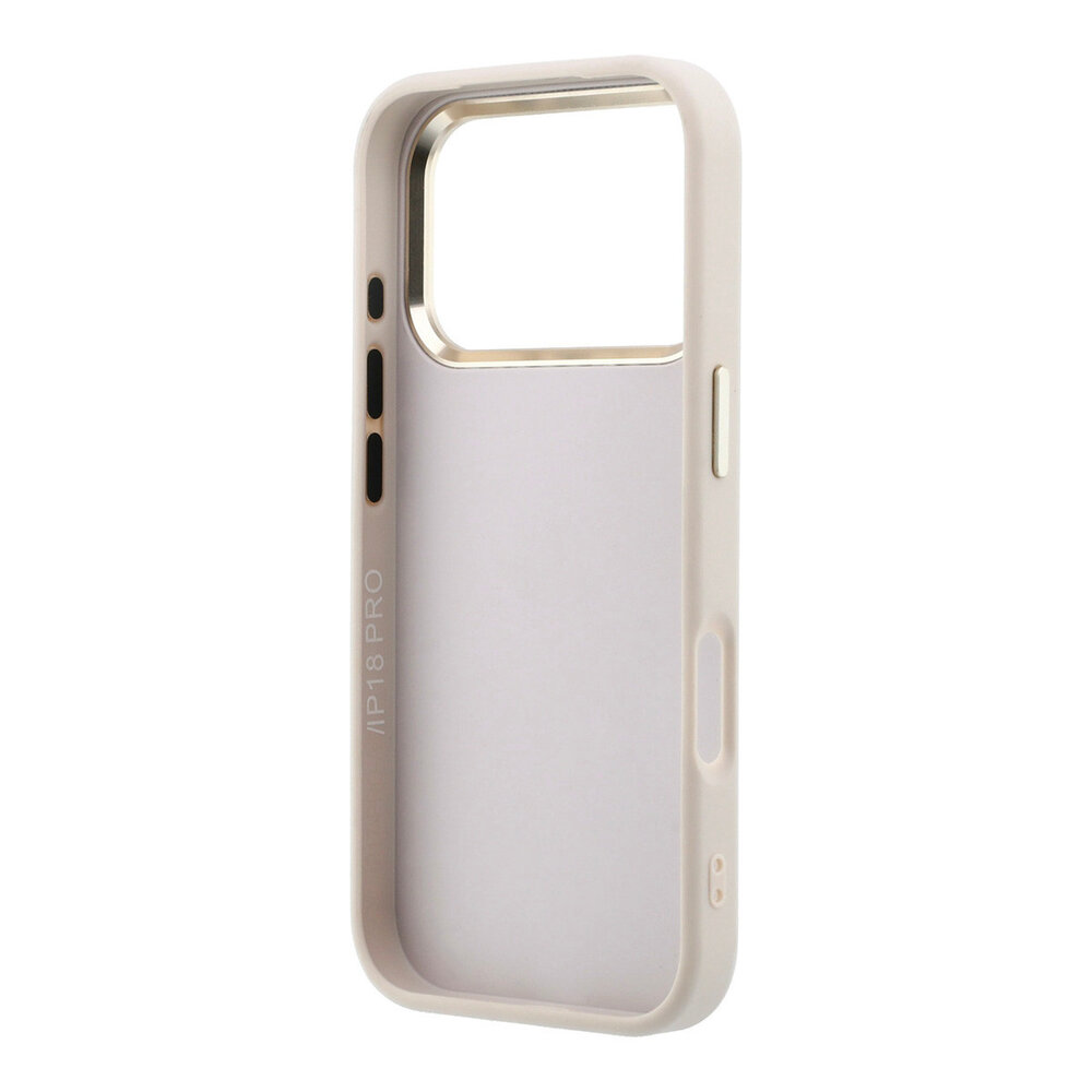 Guess Guess iPhone 18 Pro Max Back-Cover hul - HC 4G PU & Big Resin Logo - Rosa