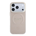 Guess Guess iPhone 18 Pro/iPhone 17 Pro Hartschalenhülle MagSafe Saffiano HS Pfingstrose Ring - Rosa