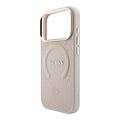 Guess Guess iPhone 18 Pro/iPhone 17 Pro Hartschalenhülle MagSafe Saffiano HS Pfingstrose Ring - Rosa