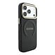 Guess Guess iPhone 18 Pro Max Backcover hoesje - HC Magsafe Saffiano HS Peony & Ring - Zwart Guess Guess iPhone 18 Pro Max Backcover hoesje - HC Magsafe Saffiano HS Peony & Ring - Zwart