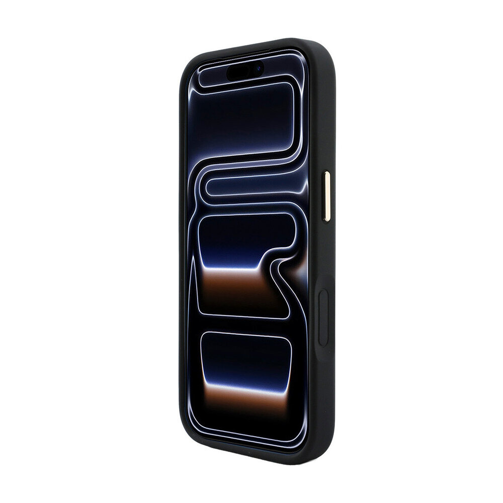 Guess Guess iPhone 18 Pro Max Back cover coque - HC Magsafe Saffiano HS Peony & Ring - Noir Guess Guess iPhone 18 Pro Max Back cover coque - HC Magsafe Saffiano HS Peony & Ring - Noir