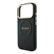 Guess Guess iPhone 18 Pro Max Back cover case - HC Magsafe Saffiano HS Peony & Ring - Black Guess Guess iPhone 18 Pro Max Back cover case - HC Magsafe Saffiano HS Peony & Ring - Black