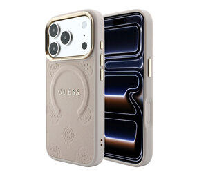 Guess Guess iPhone 18 Pro Max Back-Cover hul - HC Magsafe Saffiano HS Peony & Ring - Rosa