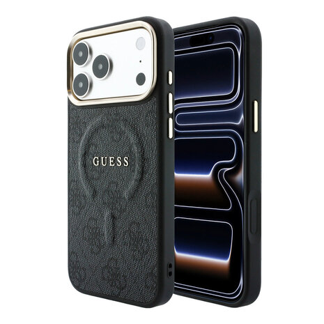Guess Guess iPhone 18 Pro Max Back cover case - HC Magsafe EMBossed 4G PU With Classic - Black Guess Guess iPhone 18 Pro Max Back cover case - HC Magsafe EMBossed 4G PU With Classic - Black