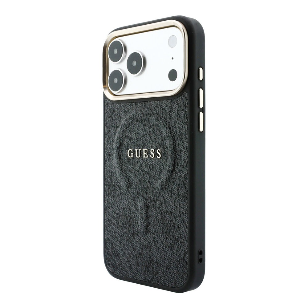 Guess Guess iPhone 18 Pro Max Back cover case - HC Magsafe EMBossed 4G PU With Classic - Black Guess Guess iPhone 18 Pro Max Back cover case - HC Magsafe EMBossed 4G PU With Classic - Black