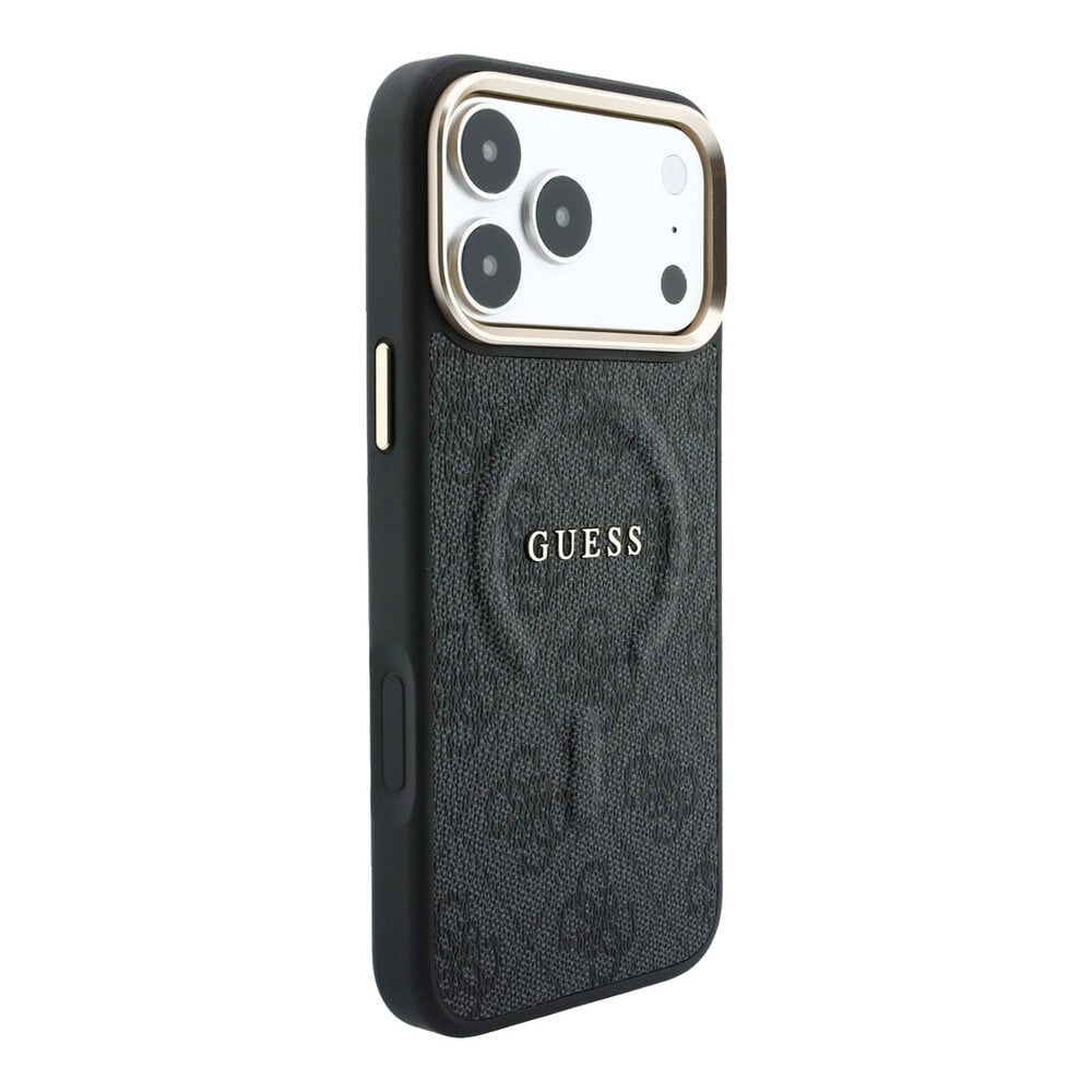 Guess Guess iPhone 18 Pro Max Back cover coque - HC Magsafe EMBossed 4G PU With Classic - Noir Guess Guess iPhone 18 Pro Max Back cover coque - HC Magsafe EMBossed 4G PU With Classic - Noir