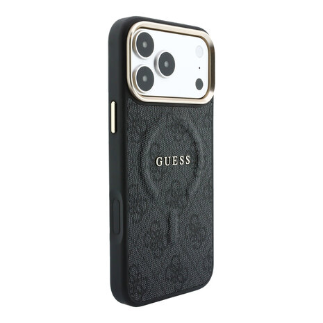 Guess Guess iPhone 18 Pro Max Back cover case - HC Magsafe EMBossed 4G PU With Classic - Black Guess Guess iPhone 18 Pro Max Back cover case - HC Magsafe EMBossed 4G PU With Classic - Black