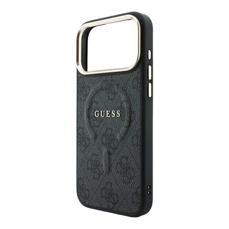 Guess Guess iPhone 18 Pro Max Back cover case - HC Magsafe EMBossed 4G PU With Classic - Black Guess Guess iPhone 18 Pro Max Back cover case - HC Magsafe EMBossed 4G PU With Classic - Black