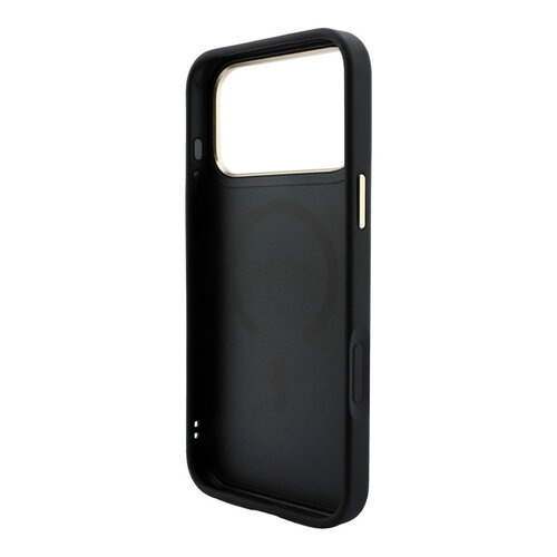 Guess Guess iPhone 18 Pro Max/iPhone 17 Pro Max Hartschalenhülle MagSafe PU 4G-Prägung Klassisches Logo - Schwarz
