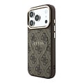 Guess Guess iPhone 18 Pro/iPhone 17 Pro Hartschalenhülle MagSafe PU 4G-Prägung Klassisches Logo - Braun